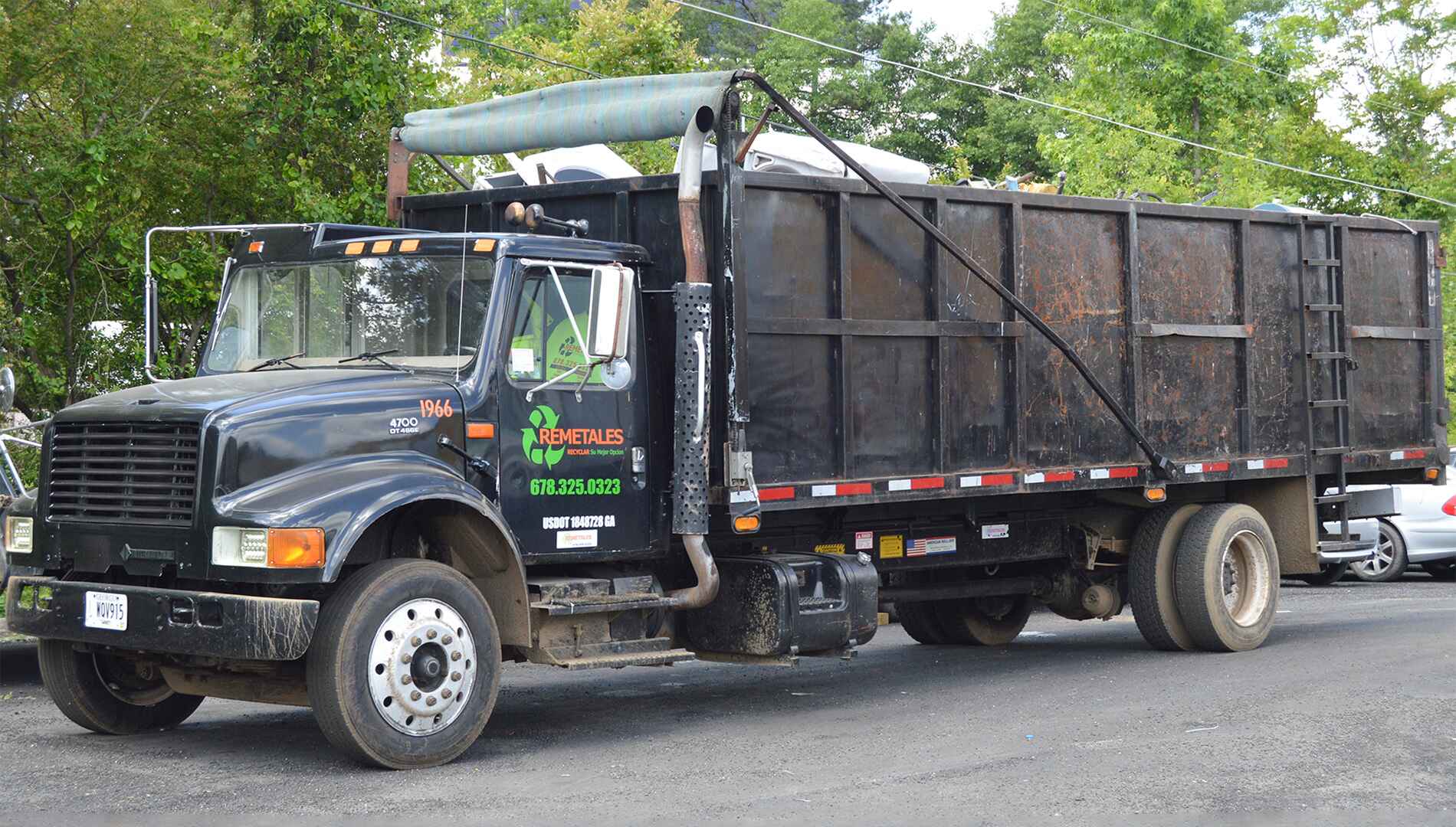 One of our collection trucks